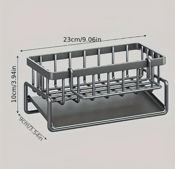 Black Sponge Drain Rack