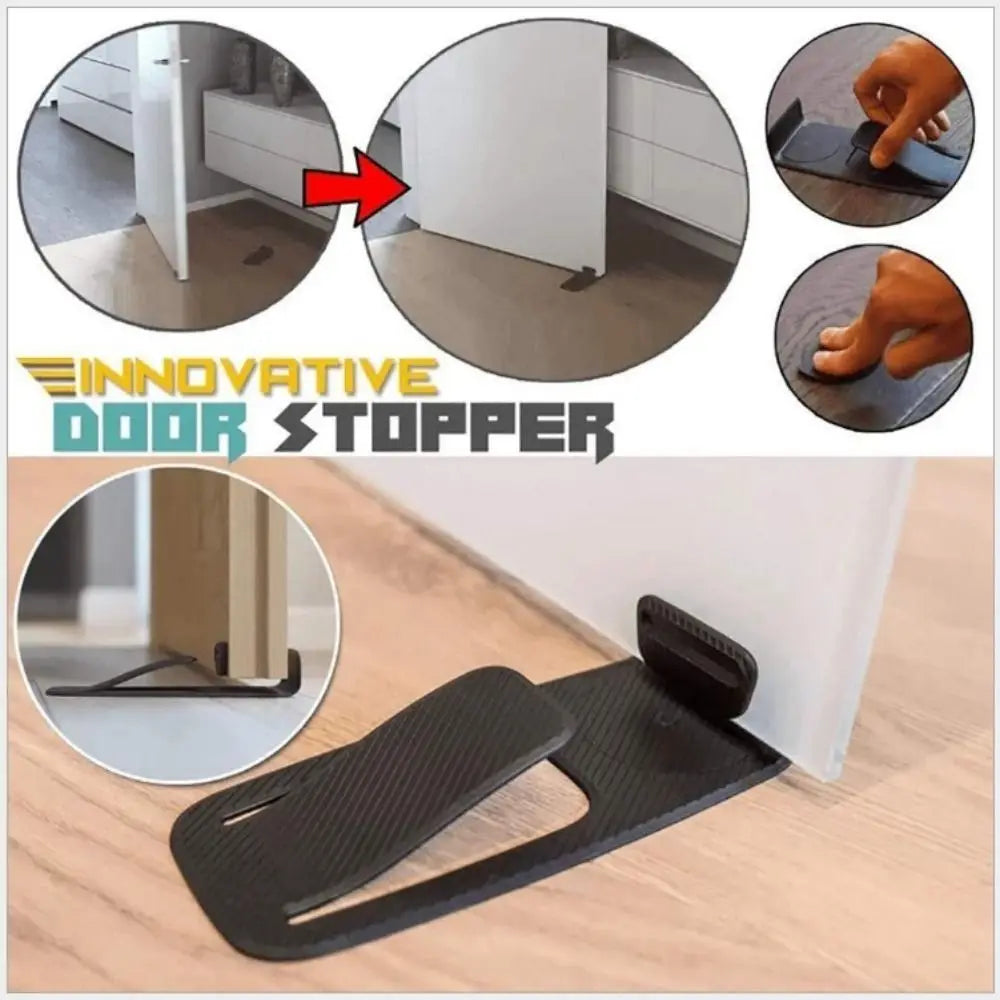 New PVC Door Stopper Invisible Safety Protector Floor Door Stopper Multifunctional Portable Door Wedge Holder Door