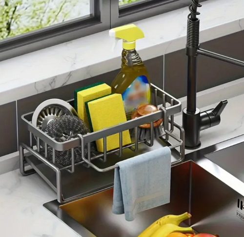 Black Sponge Drain Rack